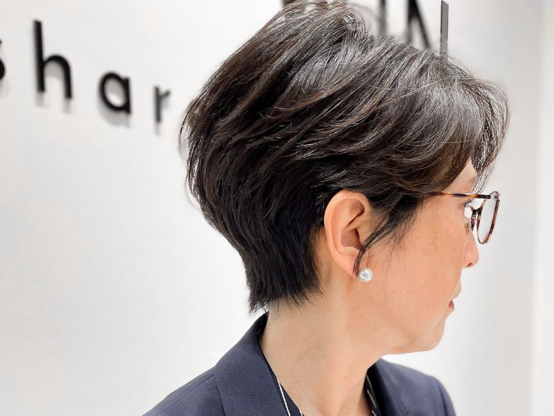 銀座でカットが上手い美容室|ショートヘアの実例