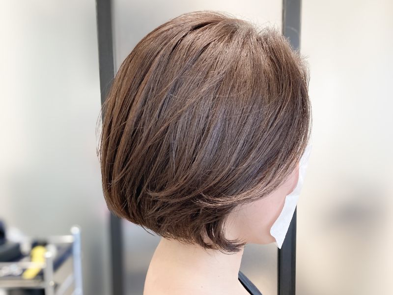 銀座でカットが上手い美容室|ふんわりボブの実例