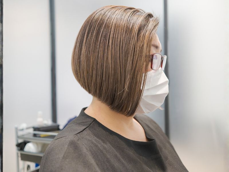 40代50代の刈り上げ前下がりボブ実例｜銀座のボブ特化美容室 FABLE GINZA