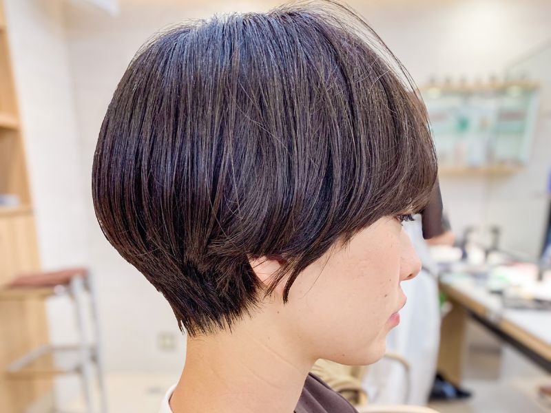 銀座でカットが上手い美容室の30代向けマッシュショート実例