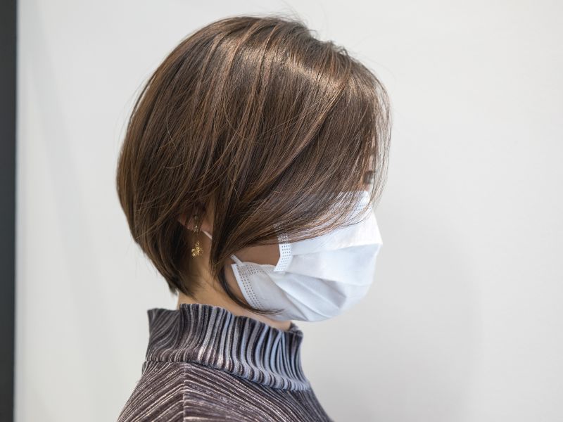 銀座でカットが上手い美容室の30代向け丸みショート実例