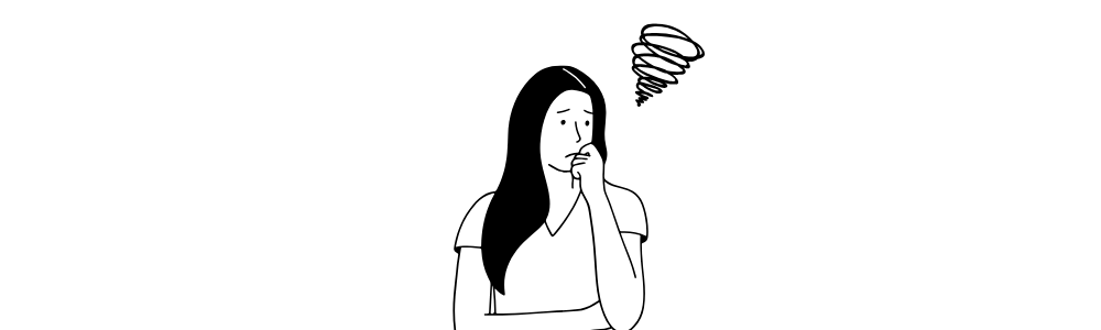 ショート・ボブに悩みのある女性