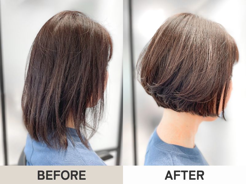 40代｜大人ボブの施術実例｜銀座のショート・ボブ専門美容室