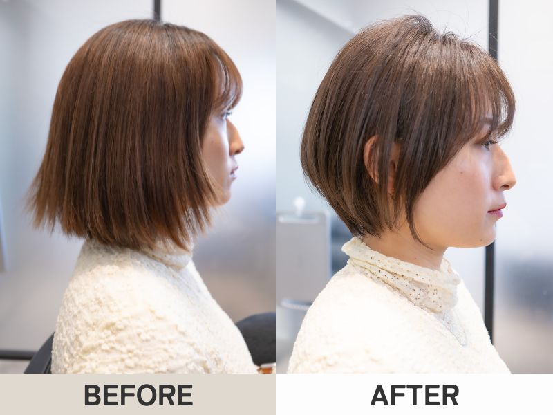 30代｜ショートボブへの施術実例｜銀座のショート・ボブ専門美容室
